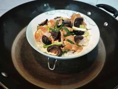 椎茸入り蒸し鶏手羽先 レシピ手順：13