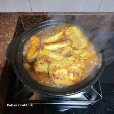 醤油豚肉と豆腐の作り方：3