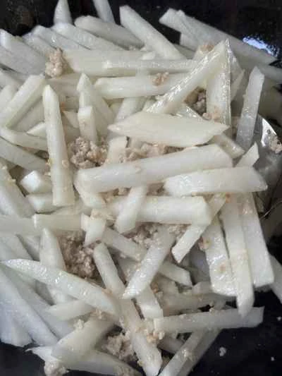 エビ、ひき肉、大根の作り方：8