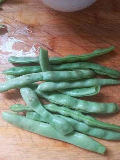 豚肉とインゲンの炒め物の作り方：1