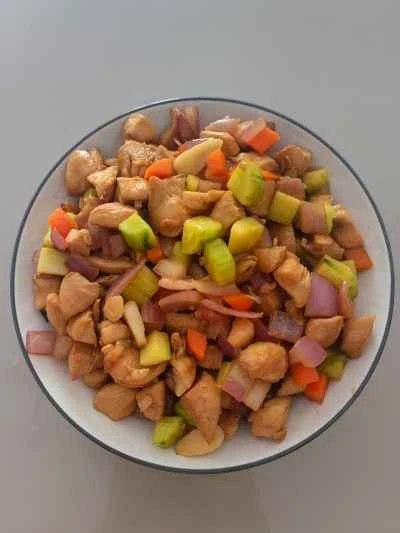 鶏肉と野菜の炒め物の作り方：8