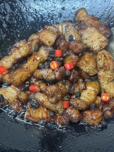 発酵黒豆入り蒸し豚バラ肉の作り方：8