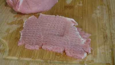 玉ねぎポークチョップの作り方：1