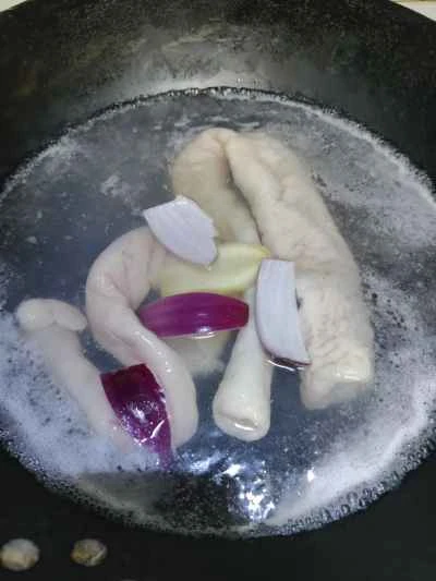 豚腸とキャベツのピクルス炒めの作り方：5