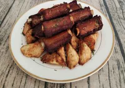 カリカリの黒豚チョップを作る手順：9