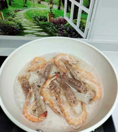 ゆでエビとシャコの作り方：3