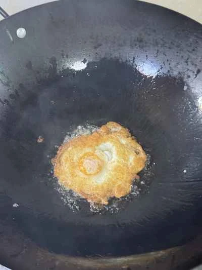 刻んだ唐辛子、ひき肉、卵を作る手順：5