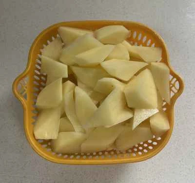 自家製地三宝（地三仙）レシピの手順：3