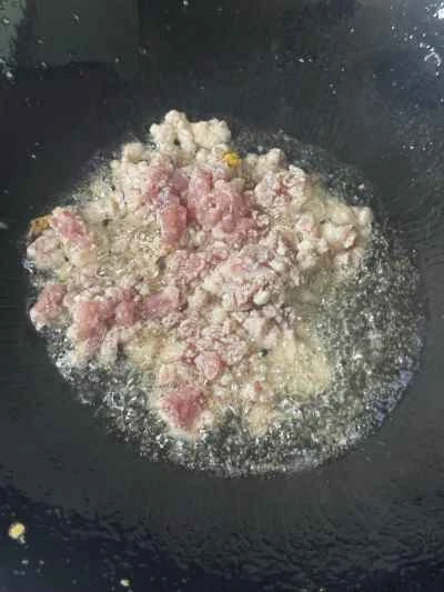 トマト、卵、ひき肉のレシピ手順：6