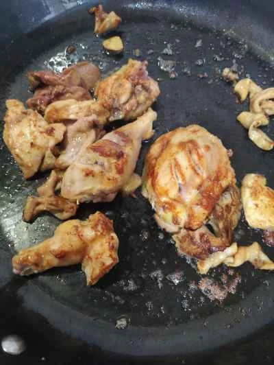 フライパンで焼いたチキンナゲットのレシピ手順：5