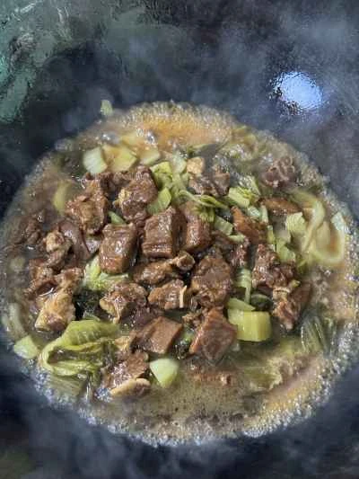 牛ブリスケットの煮込みと酢漬けキャベツの作り方：14