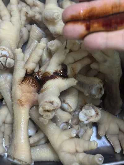 虎皮鶏足の作り方：3