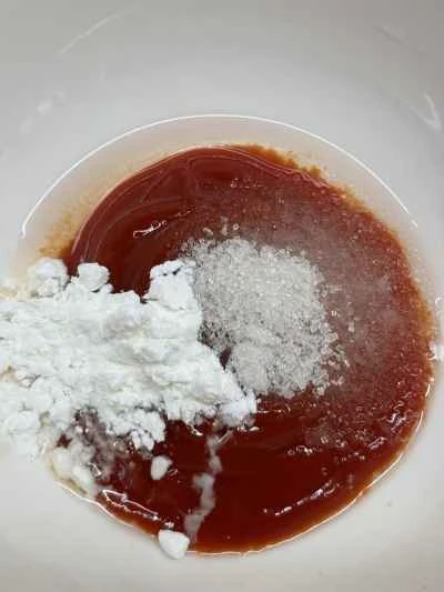 トマトソースの酢豚の作り方：2