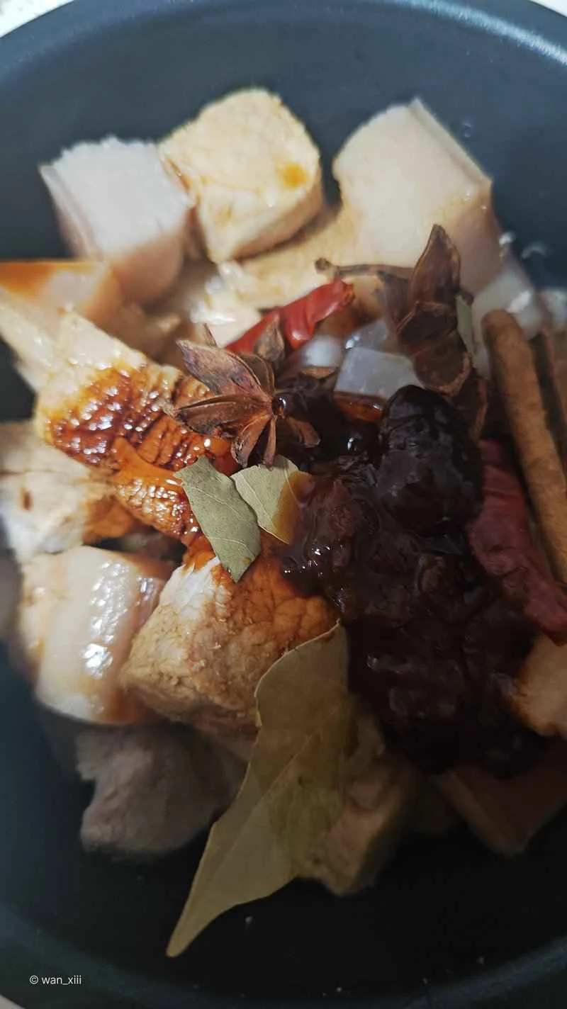 炊飯器で豚肉の煮込みを作る手順：5