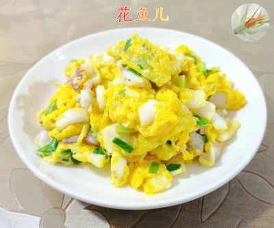 イカと卵の炒め物のレシピ