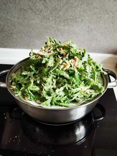 菊菜の食べ方2種類の作り方：9