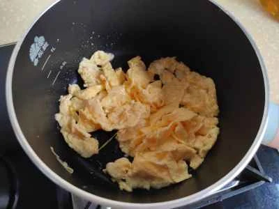 インゲンと卵の炒め物の作り方：4