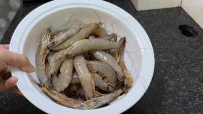 ハニーマスタードシュリンプボールのレシピ手順：1