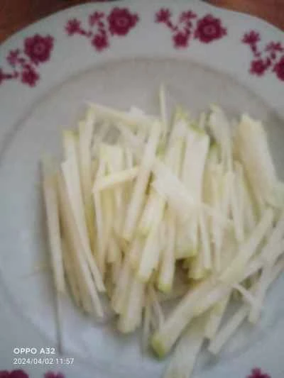 大根炒めの手順：2