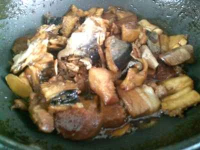 干し魚を使ったローストポークの作り方：12