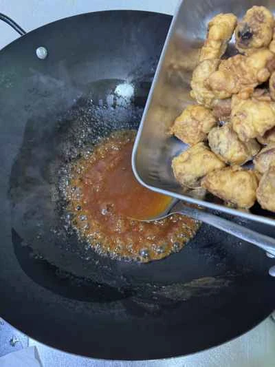 パイナップル入り酢豚の作り方：12