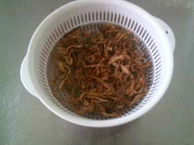 千切りキャベツとグルテンの炒め物の作り方：3