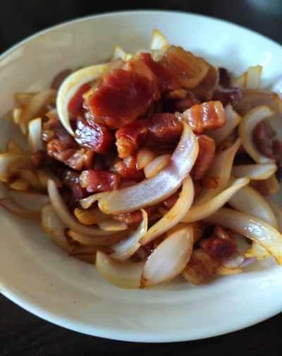 ベーコンと玉ねぎの炒め物の作り方：8