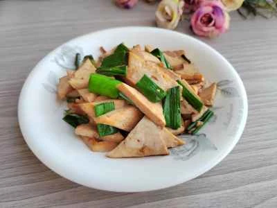 ニンニクの芽と乾燥豆腐の炒め物の作り方：6