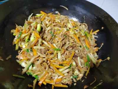 牛肉と野菜の炒め物の作り方：9