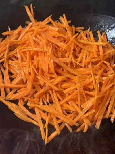 にんじんと卵の炒め物の作り方：6