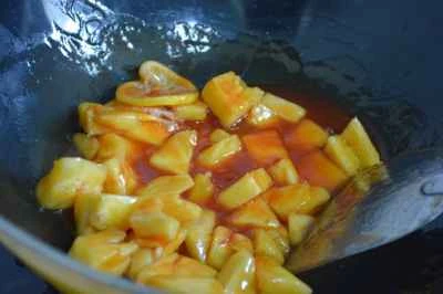 パイナップル入り酢豚のレシピ手順：11