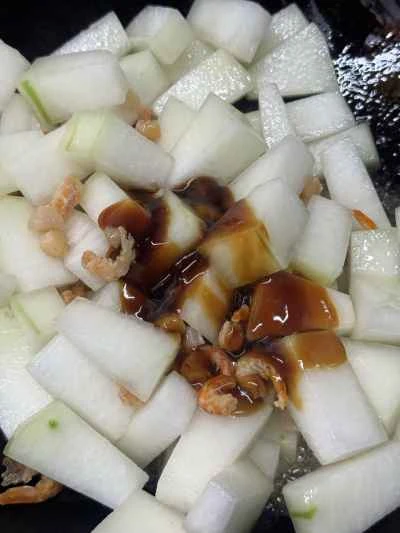 干しホタテと干しエビ入り冬瓜の煮込みの作り方：6