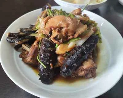 ナマコ入り鶏肉の煮込みの作り方：8