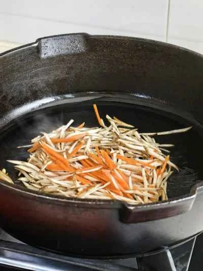 ごぼう、にんじん、豆腐のサラダの作り方：3