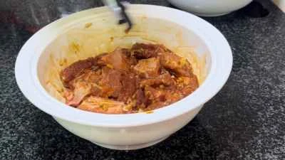 もち米入り蒸し豚スペアリブの作り方：7