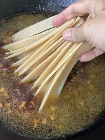 ひき肉とライスヌードルの作り方：9