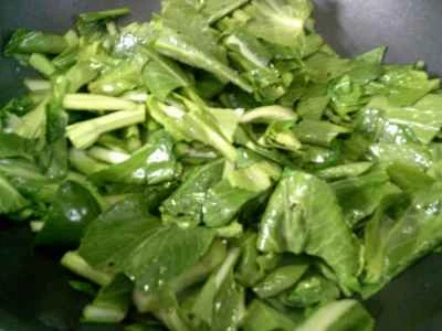 冷凍豆腐と白菜の炒め物の作り方：3