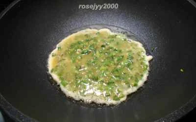 ササゲと卵の炒め物の作り方：4