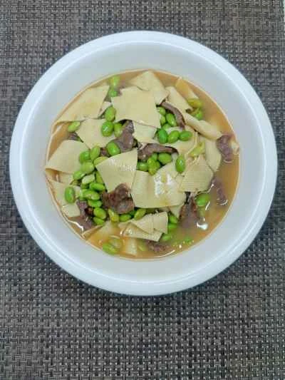 枝豆と豆腐の皮を使った牛肉の煮込みの作り方：16