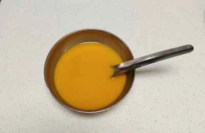 カボチャジュースでナマコを作る手順：2