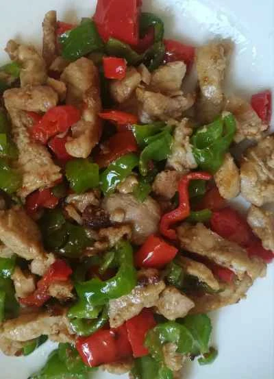 豚肉と唐辛子の炒め物の作り方：7