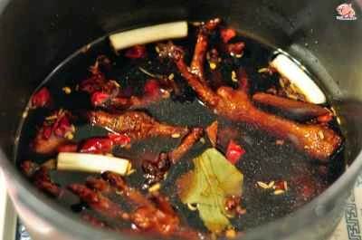 虎皮鶏足（揚げない）の作り方：5