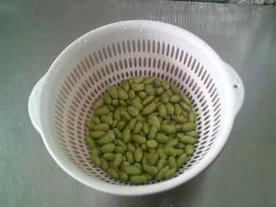 白エビと枝豆の炒め物と漬物の作り方：2