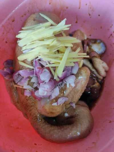 蓮の葉チキンのレシピ手順：5