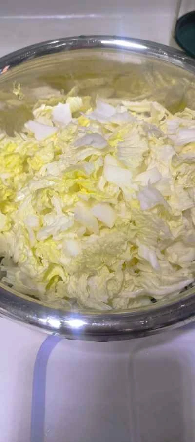 離乳食：キャベツ炒めの作り方：1