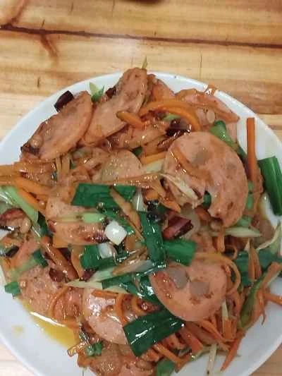 牛肉ソーセージとニンジンの炒め物の作り方：13