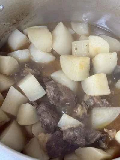 大根入りサテ牛ブリスケットの作り方：13