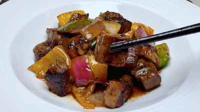 黒胡椒ビーフキューブのレシピ手順：14