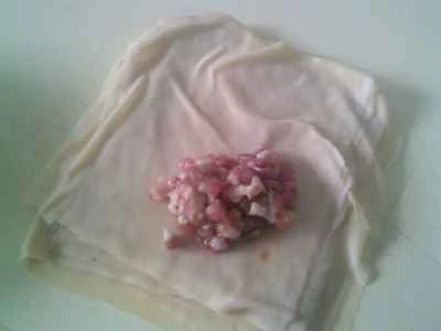 豆腐の皮の煮込み巻きを作る手順：8