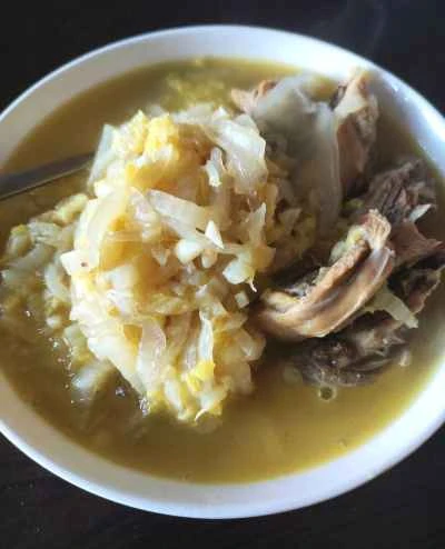 ベビーチンゲン菜と春雨を使った鶏肉の煮込みの作り方：8